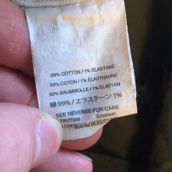 J. Crew Men's Slim Stretch Olive Chinos,  30 x 34 - Picture 4 of 14